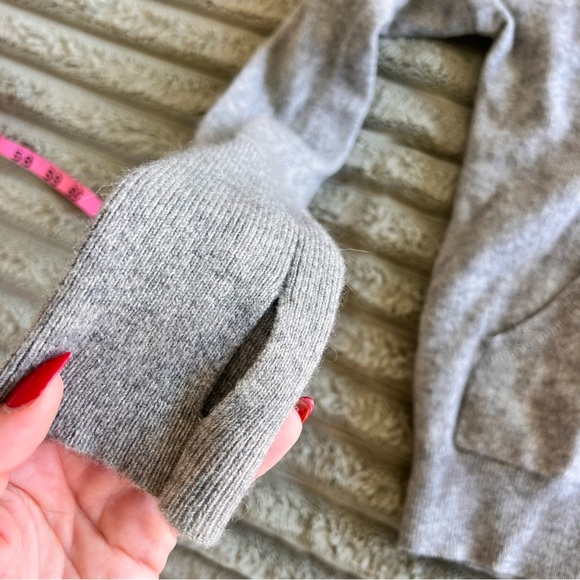 White + Warren 100% Cashmere Full Zip Hoodie- XS-M - Picture 7 of 9